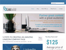 Tablet Screenshot of linkbuildr.com